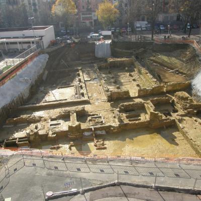 Vista general de los restos arqueológicos pertenecientes al convento.